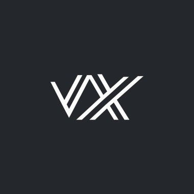 V ve X harfi Logo  
