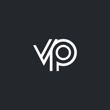 V ve P harfi Logo  