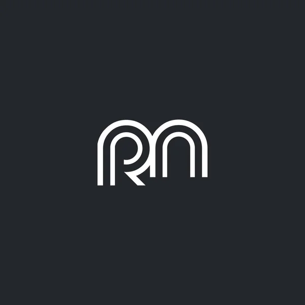 Logotipo da letra R & N — Vetor de Stock