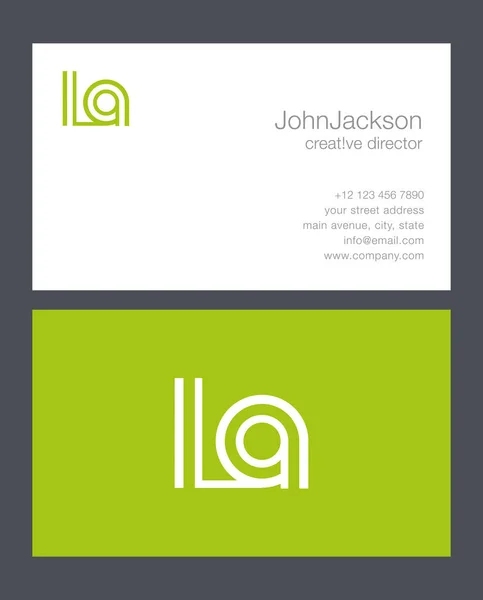 L & ein Brief-Logo — Stockvektor