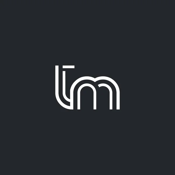 Logotipo de letra T & M — Vector de stock