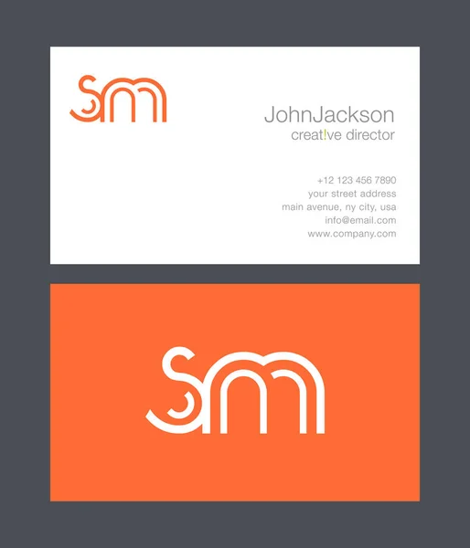 S & M brief Logo — Stockvector