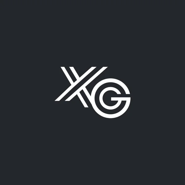 Логотип літери X & G, піктограма , — стоковий вектор