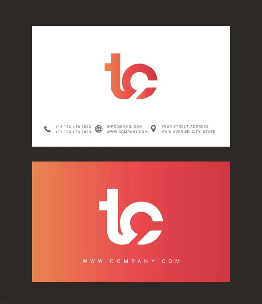 Ícone do logotipo da letra T & C —  Vetores de Stock