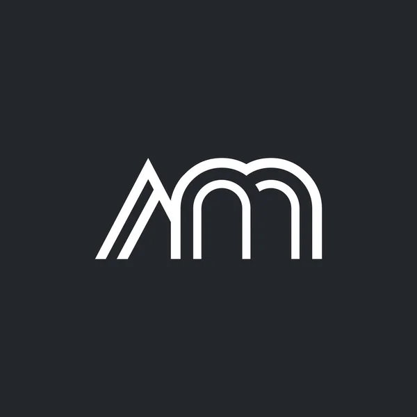 Logotipo de letra A & M — Archivo Imágenes Vectoriales