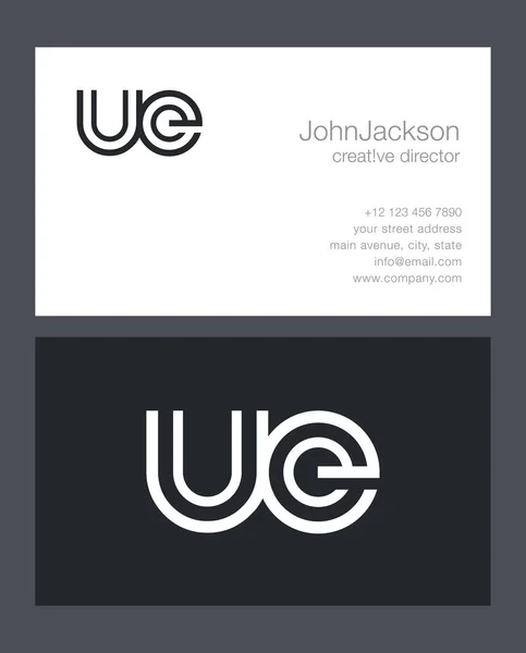 U & E brief Logo — Stockvector