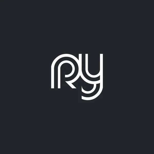 Logotipo de letra R & Y — Archivo Imágenes Vectoriales