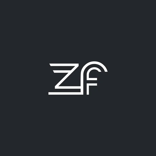 Буквы Z и F . — стоковый вектор