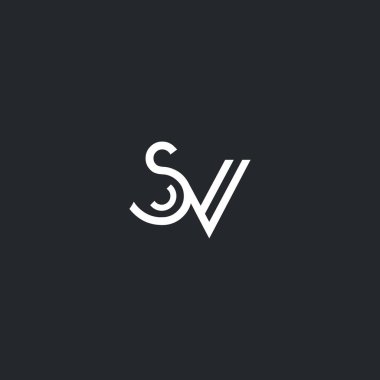 S ve V harfi Logo 