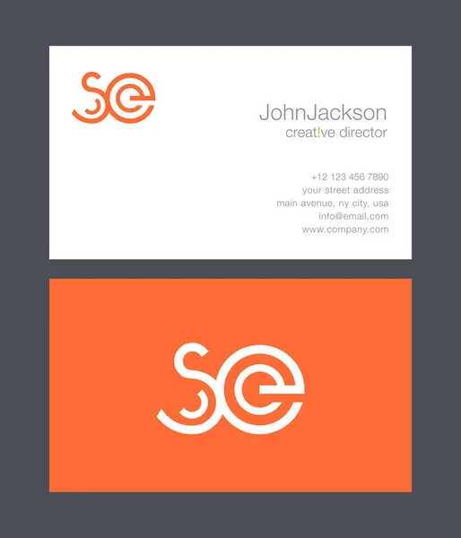 S & E brief Logo — Stockvector