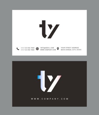 T ve Y harfi Logo Simge