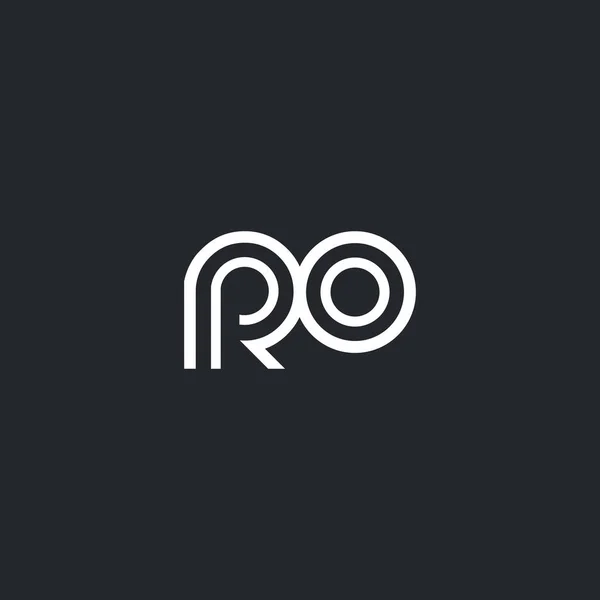 R & O Letter Logo — 图库矢量图片