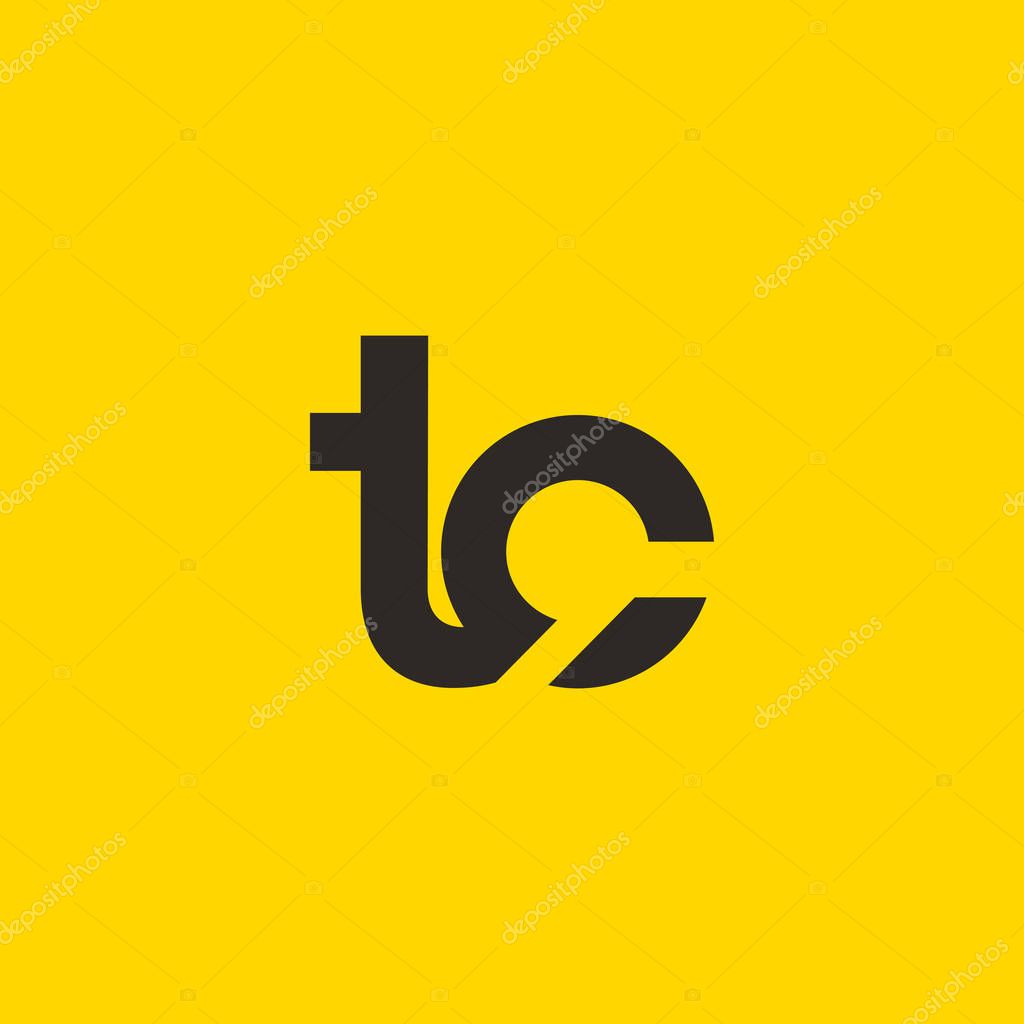 TC Letter Logo, with Business Card Template Vector illustration, corporate identity