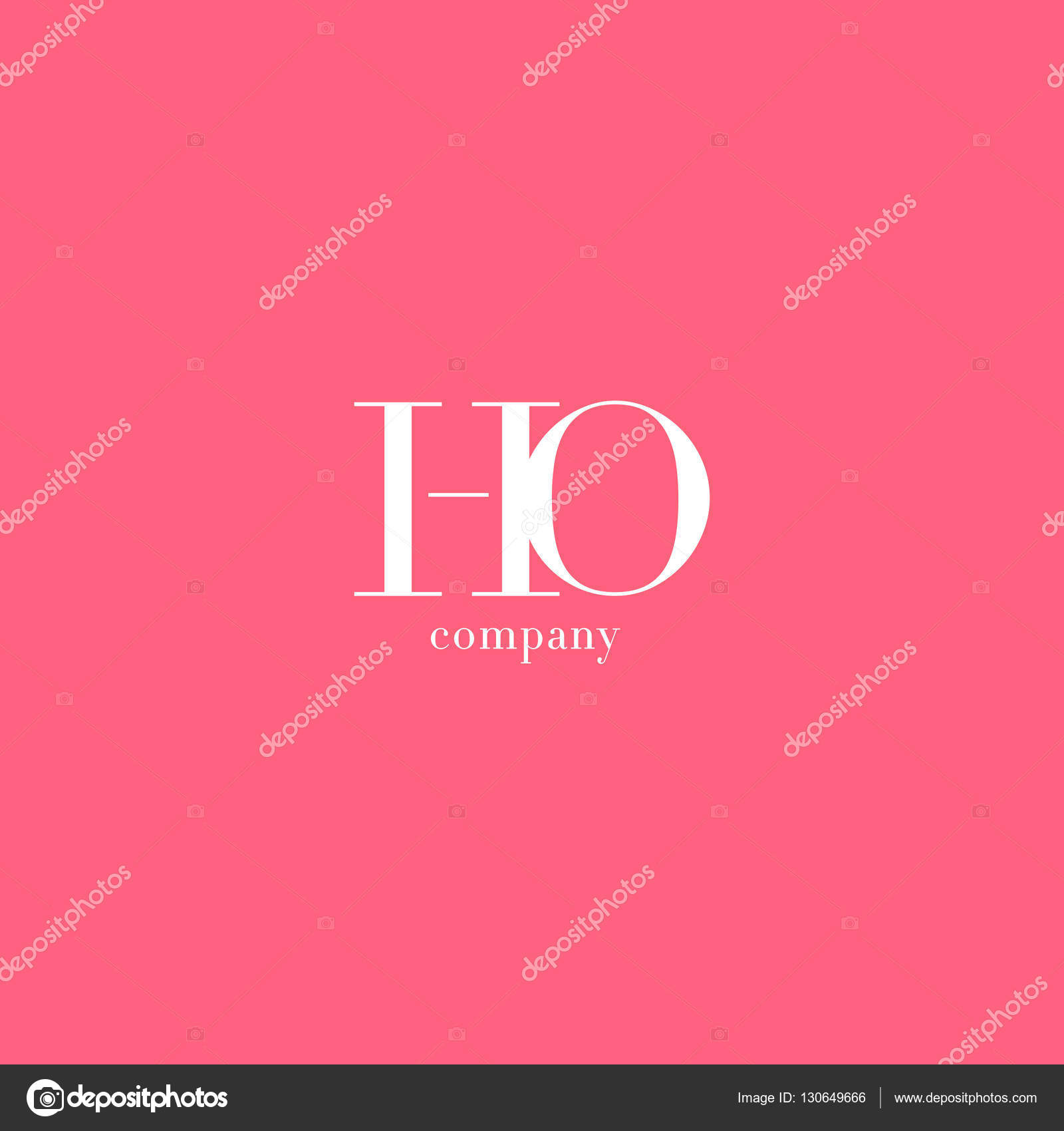 H O Letters Logo Stock Vector C Brainbistro 130649666
