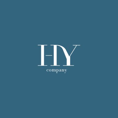 H ve Y harfleri Logo 