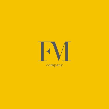 F ve M harfleri logosu 