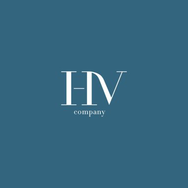 H ve V harf Logo 