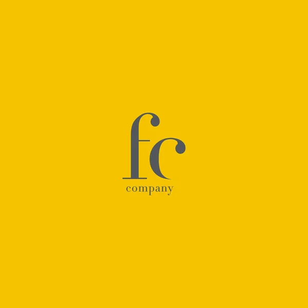 F & C Letters Logo — Stock Vector