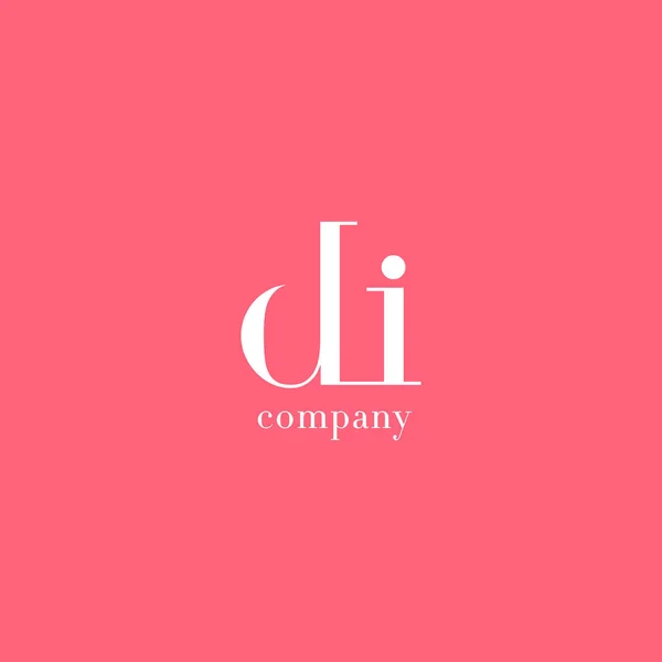 Logo delle lettere D & I — Vettoriale Stock
