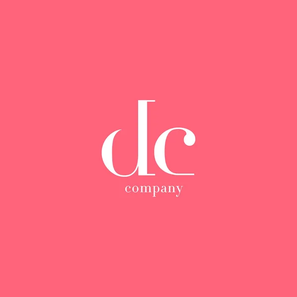 D idealna C listów Logo — Wektor stockowy