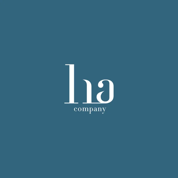 Logo delle lettere H & A — Vettoriale Stock