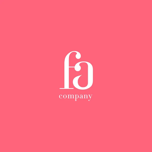 Logo de F & A Letters — Vector de stock