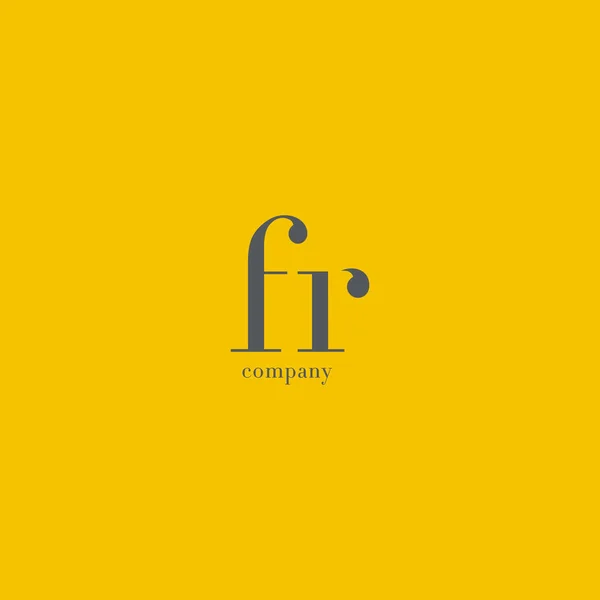 F & R 字母徽标 — 图库矢量图片