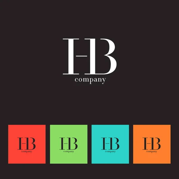 H & Β γράμματα λογότυπο — Διανυσματικό Αρχείο