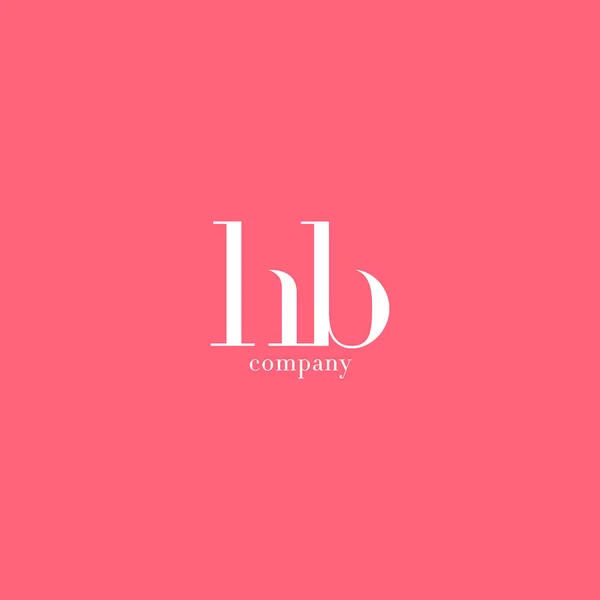 Логотип літер H & B — стоковий вектор