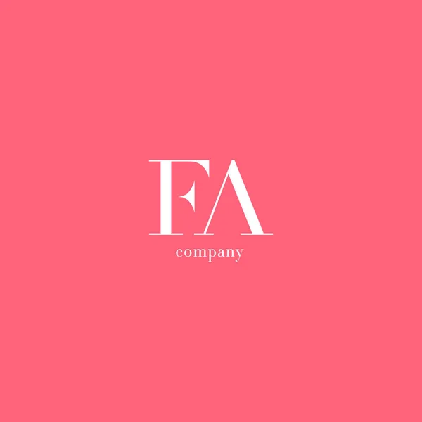 Logo de F & A Letters — Archivo Imágenes Vectoriales