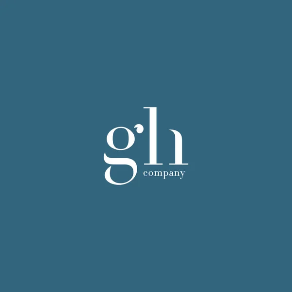 G & H Letters Logo — Stock Vector