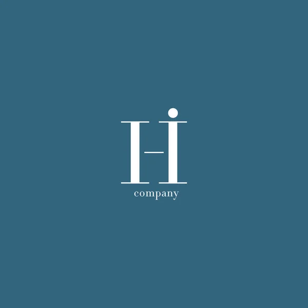 H & I Letters Logo — Stock Vector