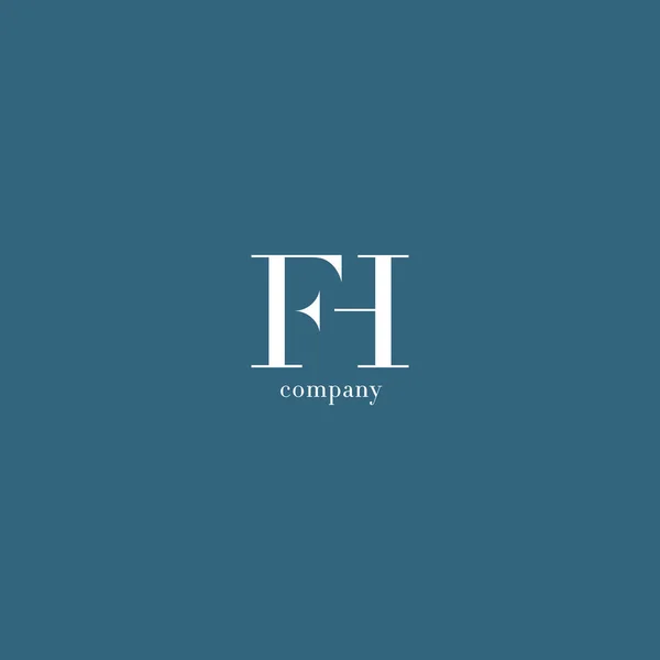 F & H γράμματα λογότυπο — Διανυσματικό Αρχείο