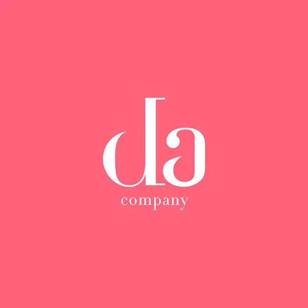 D & en brev-logotyp — Stock vektor