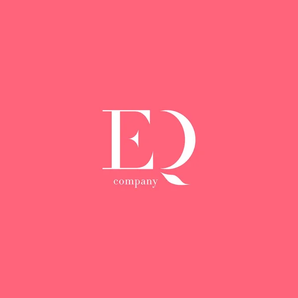 E & Q Letters Logo — 스톡 벡터