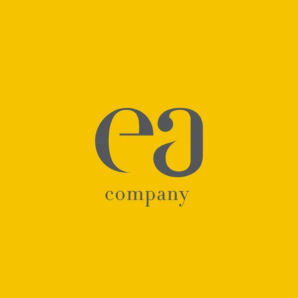 E & A Logo Huruf - Stok Vektor