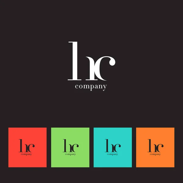 H & C bokstäver logotyp — Stock vektor