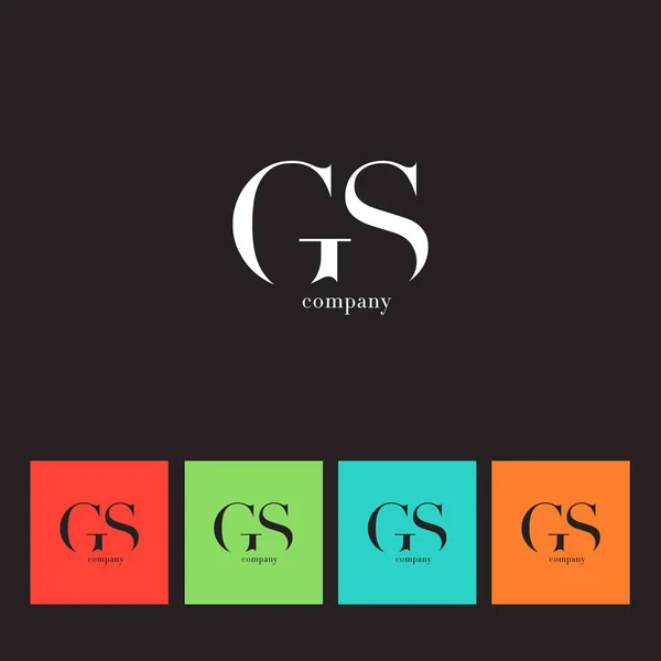 G & s Buchstaben Logo — Stockvektor