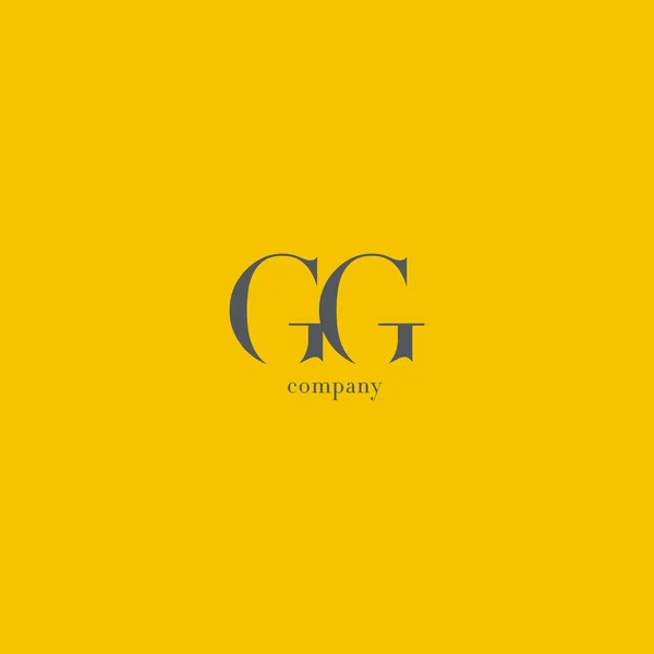 G ve G harfleri Logo — Stok Vektör