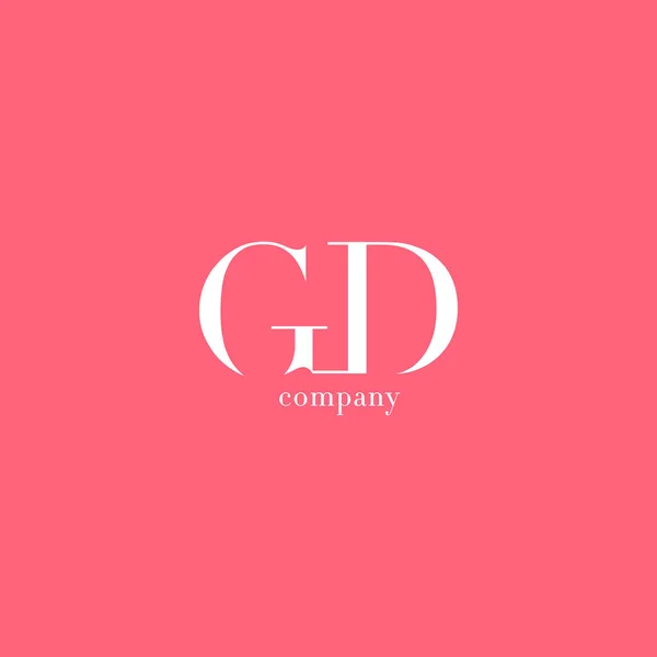 Logo delle lettere G & D — Vettoriale Stock