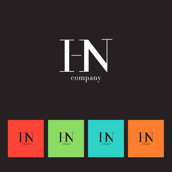 Logo des lettres H & N — Image vectorielle
