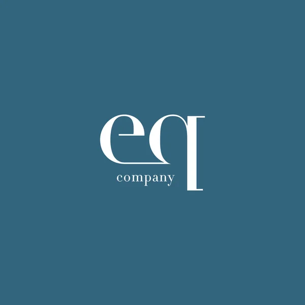 E & Q Lettres Logo — Image vectorielle