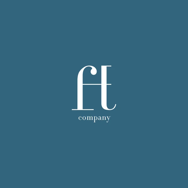 F & λογότυπο γράμματα Τ — Διανυσματικό Αρχείο