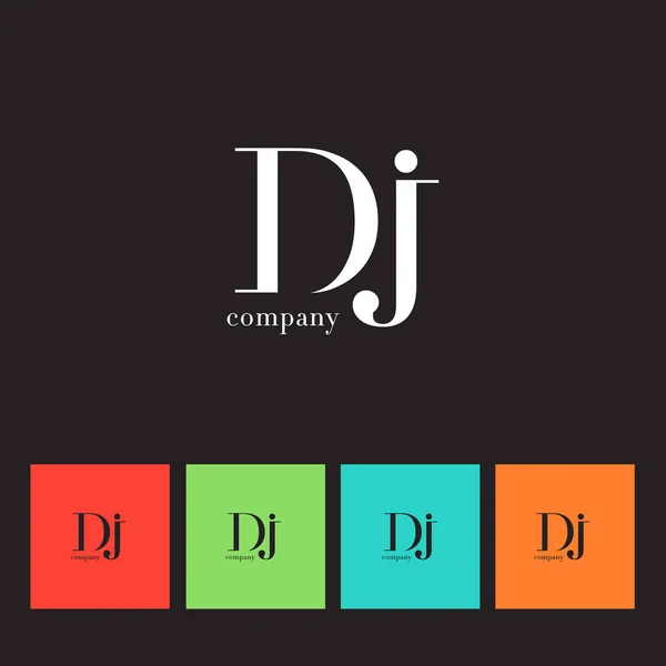 D & J Letters — стоковый вектор