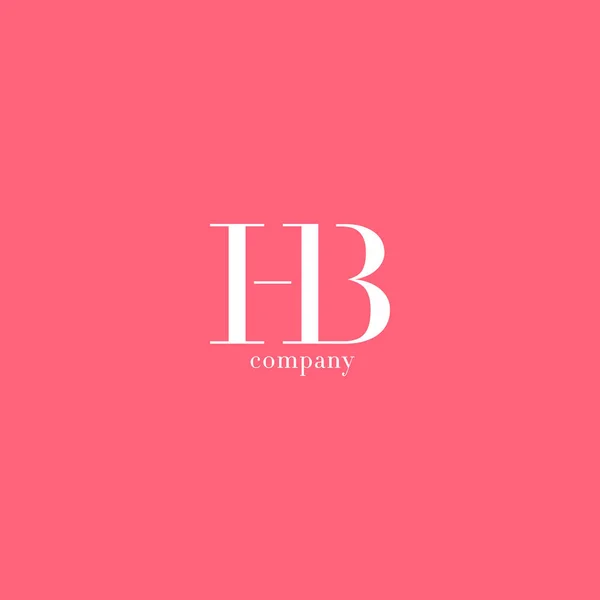 H ・ B の文字ロゴ — ストックベクタ