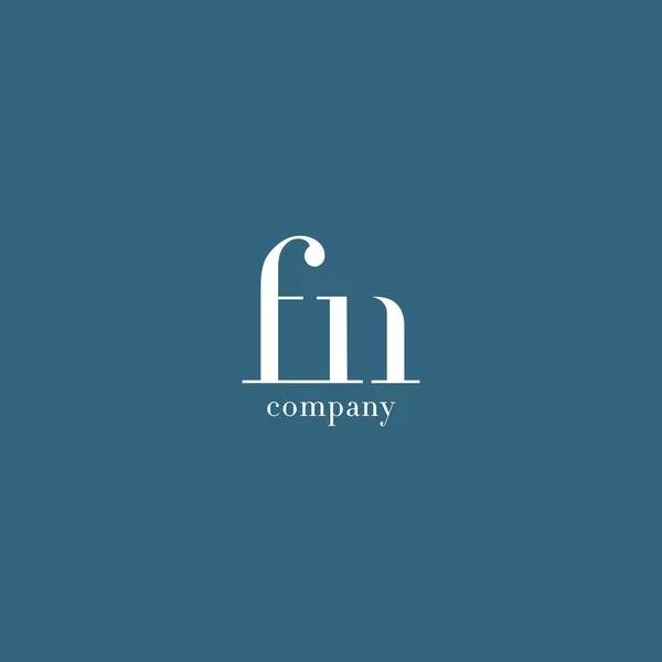 F & N γράμματα λογότυπο — Διανυσματικό Αρχείο