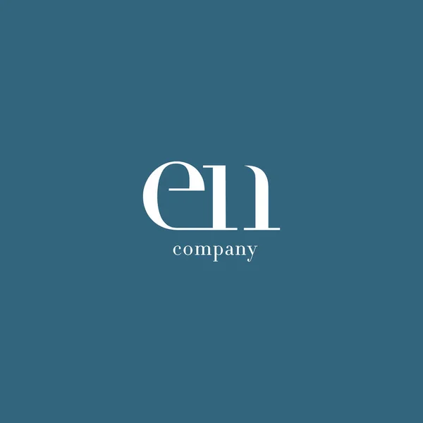 Logotipo de letras E & N —  Vetores de Stock