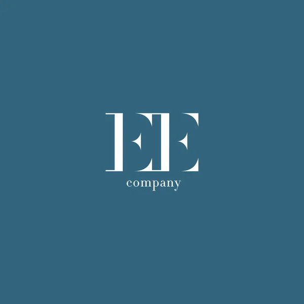 E & E Letters Logo — Stock Vector