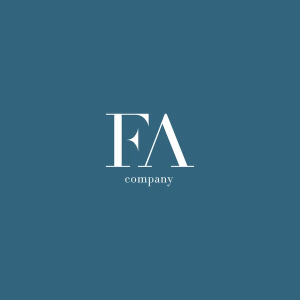 F & A Letters Logo — Stock Vector
