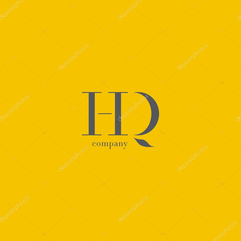 H & Q Letters Logo template Vector Element